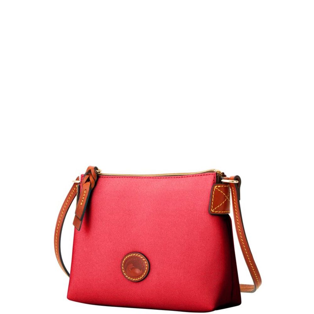 Dooney & Bourke Nylon Crossbody Pouchette Shoulder Bag - Red - Picture 2 of 4